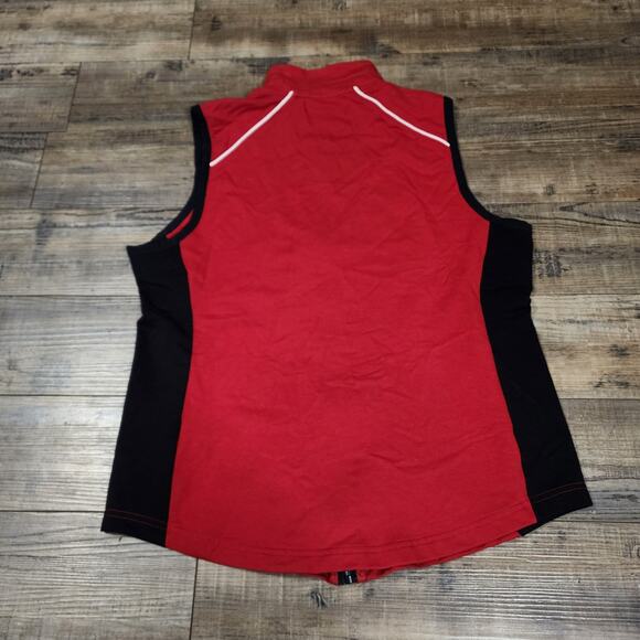 Lauren Ralph Lauren Active Vest Womens Size L Red Black Full Zip Collared. 2307 - Picture 6 of 6